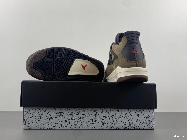 Cheap TBkick AJ4-882335 Air Brown TS Jordan 4 Travis Scott x Retro 0816
